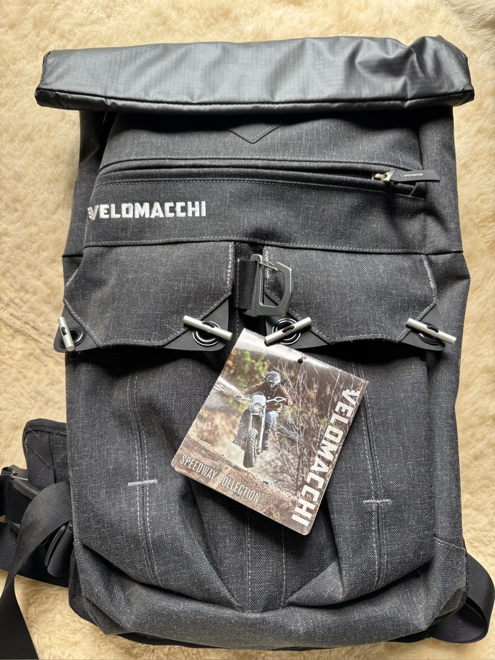 Velomacch Speedway 25L Rolltop Waterproof Backpack Motorcycle